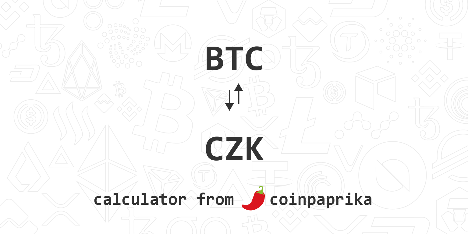 BTC to CZK exchange rate - How much is Bitcoin in Czech Koruna?