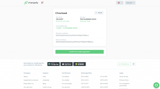 Changelly Fees, Exchange Rates and Limits