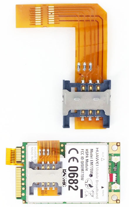 Delock Products Delock Converter Mini PCI Express half-size > full-size + SIM