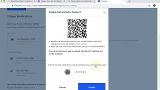 How to enable 2-step verification for Coinbase