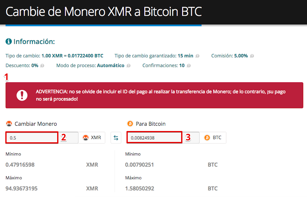 Exchange XMR to BTC Instantly on ChangeHero