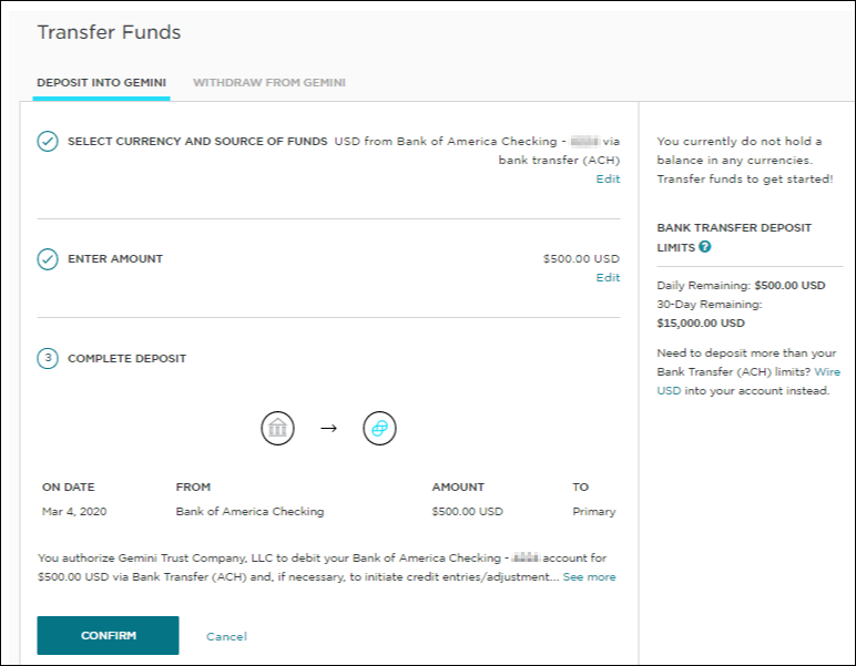 How To Send Coins (BTC, ETH, ADA etc) From Coinbase to Gemini?