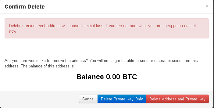 Bitcoin addresses with Balance