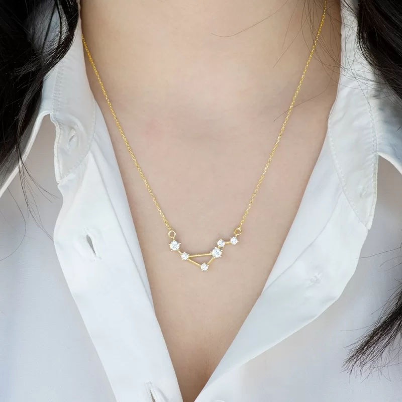 LIBRA Diamond Constellation Necklace - L'Escalet Jewelry – L'Escalet Jewellery