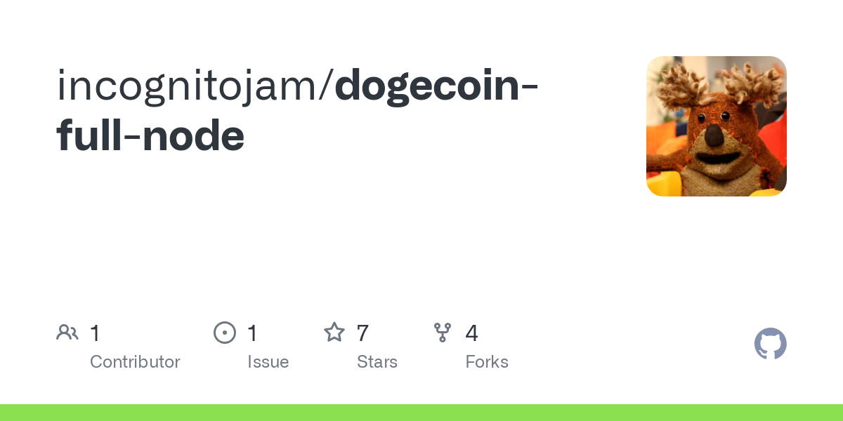 GitHub - qlpqlp/TipMyNode: Add your Dogecoin Node a Doge Address to recive tips