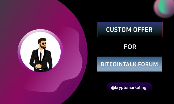 Bitcointalk promotion, advertising, management and marketing