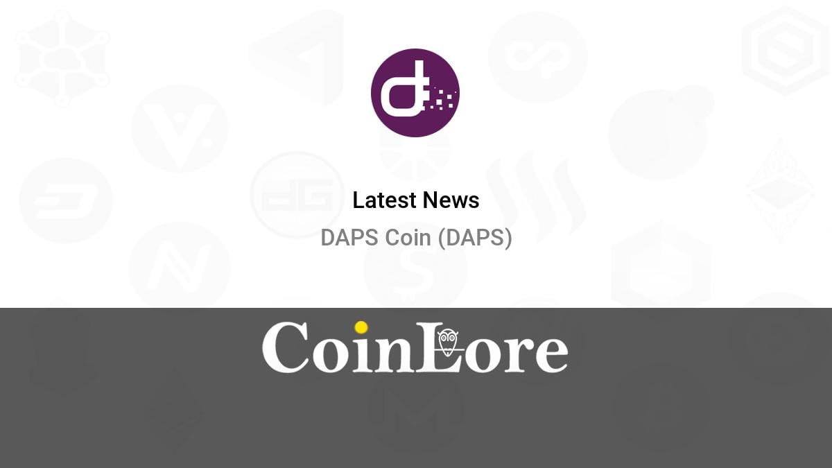 DAPS Coin (DAPSEUR) News