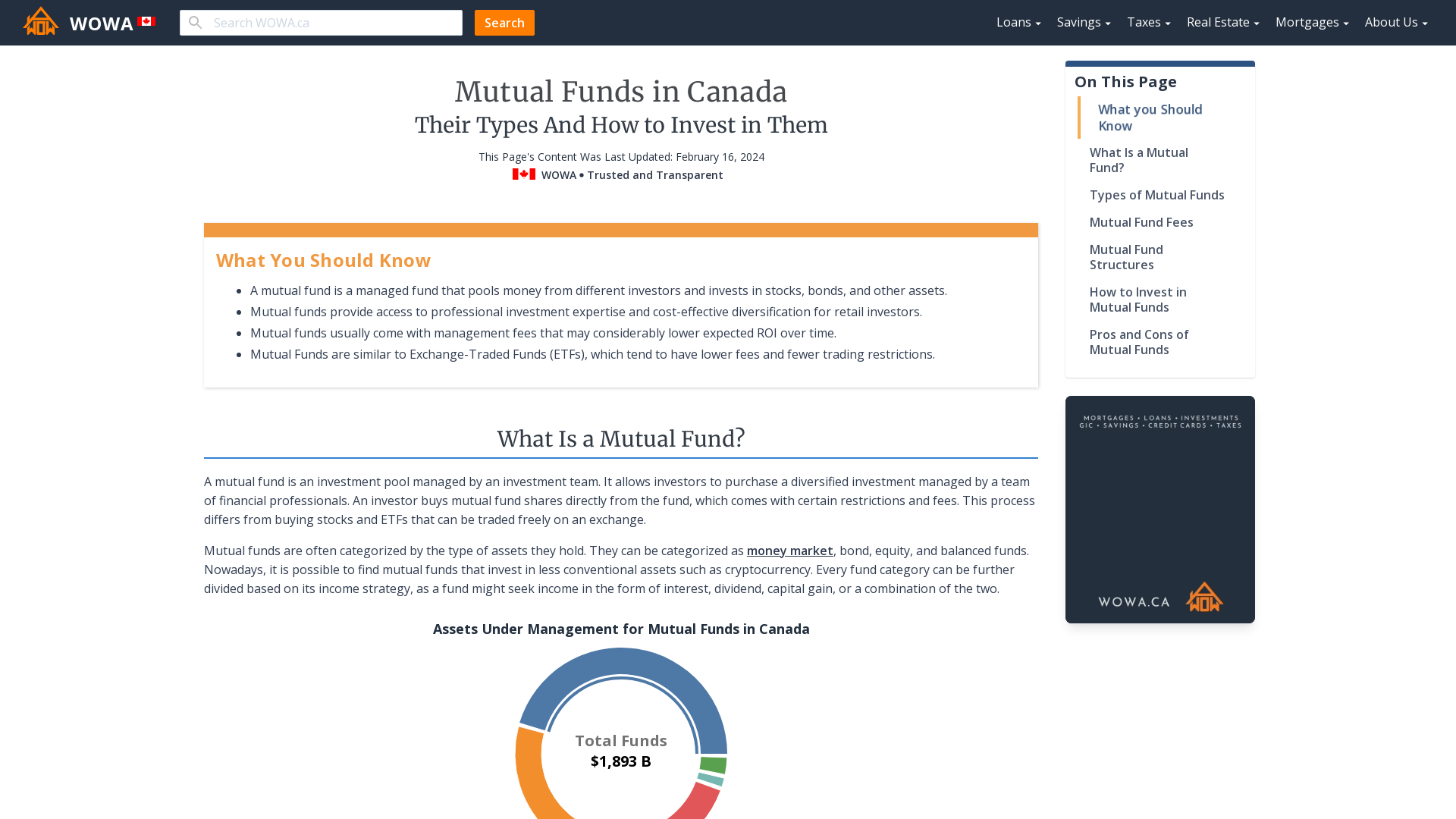 Mutual Funds in Canada: Types and How to Invest | helpbitcoin.fun