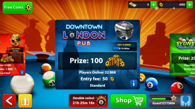 8 Ball Pool Shop