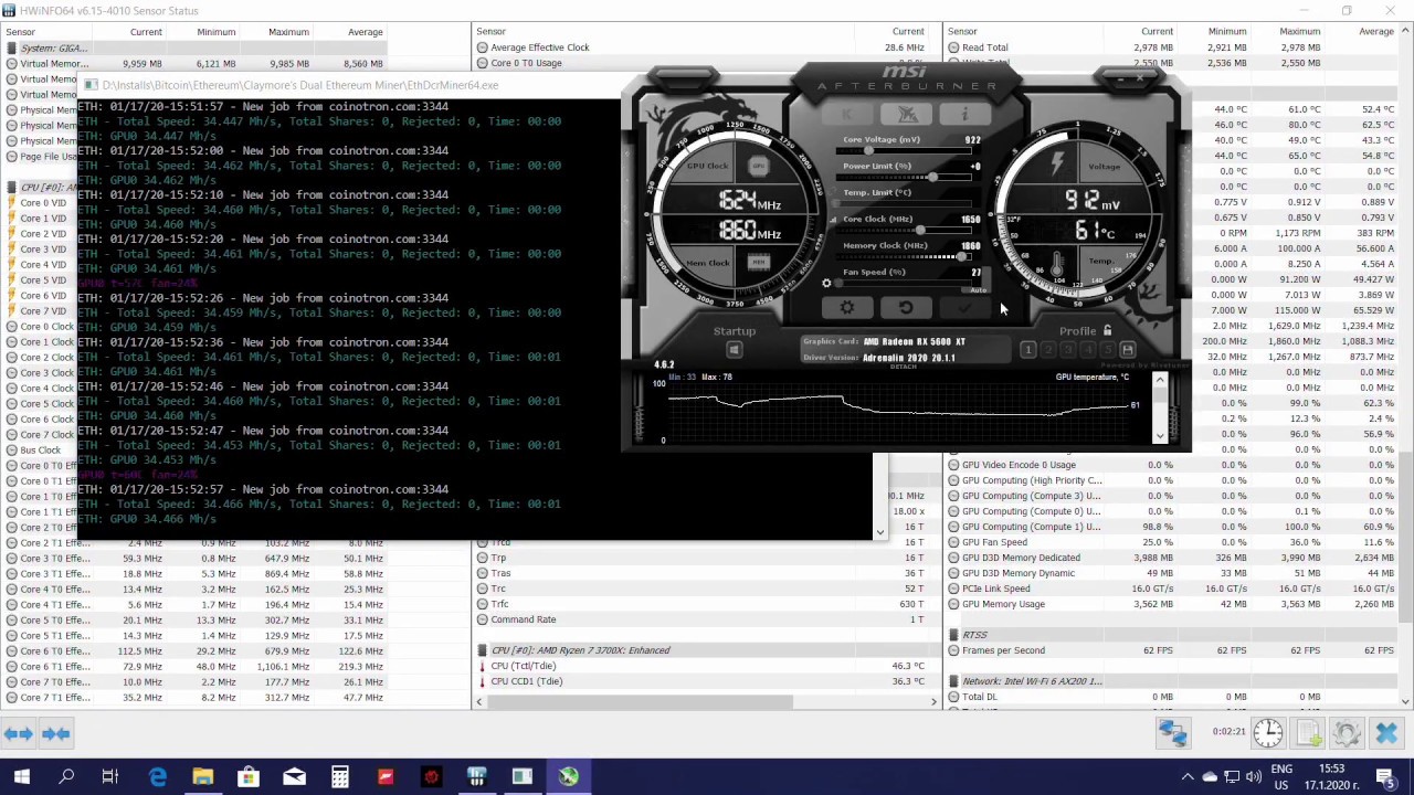 Mining AI Power Grid (AIPG) on AMD RX XT - helpbitcoin.fun