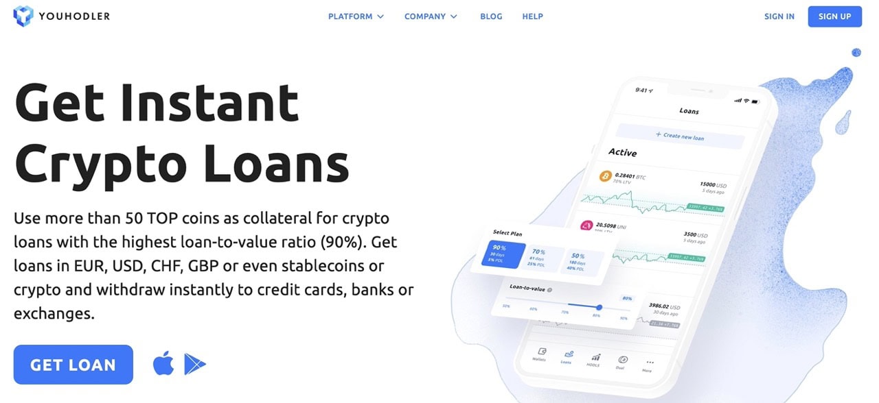 Get Crypto Loan - Borrow against Bitcoin, ethereum and others