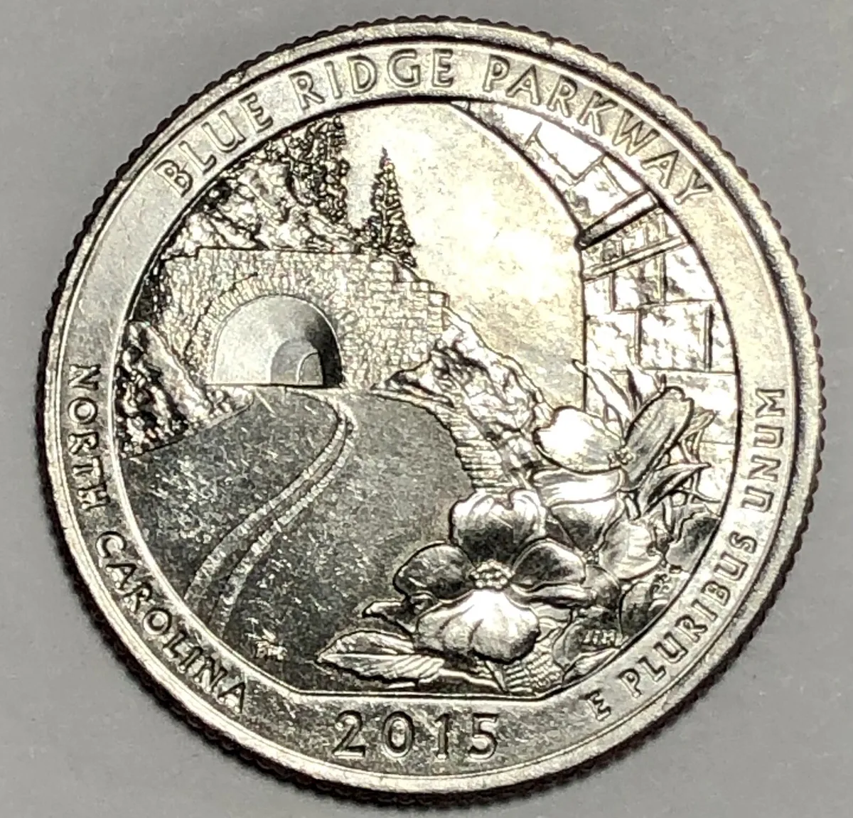 1/4 dollar - Blue Ridge Parkway, USA - Coin value - helpbitcoin.fun