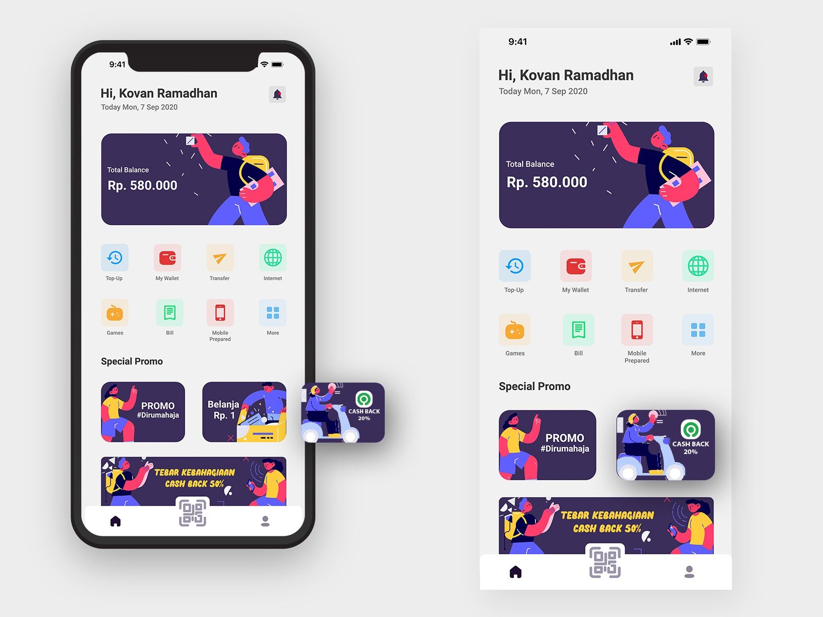 E-Wallet App | Mobile app design inspiration, Mobile app design, E-wallet