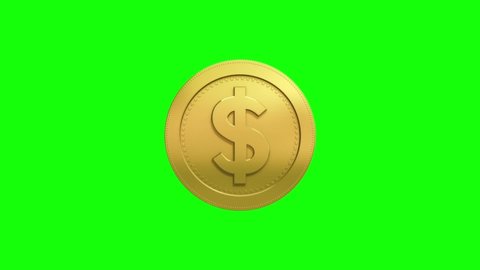 Gold Coin Rotation Green Screen Video Video MOV Template Free Download - Pikbest