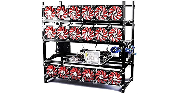 Aluminum 8 GPU mining frame case Open Air mining rig frame case