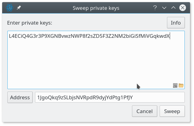 Can't sweep paper wallet keys · Issue #18 · vergecurrency/electrum-xvg-tor · GitHub