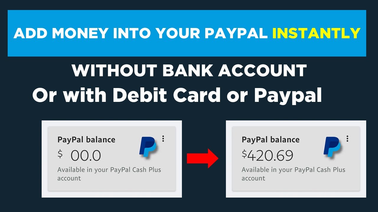 How do I add money to my PayPal balance from my bank? | PayPal GB