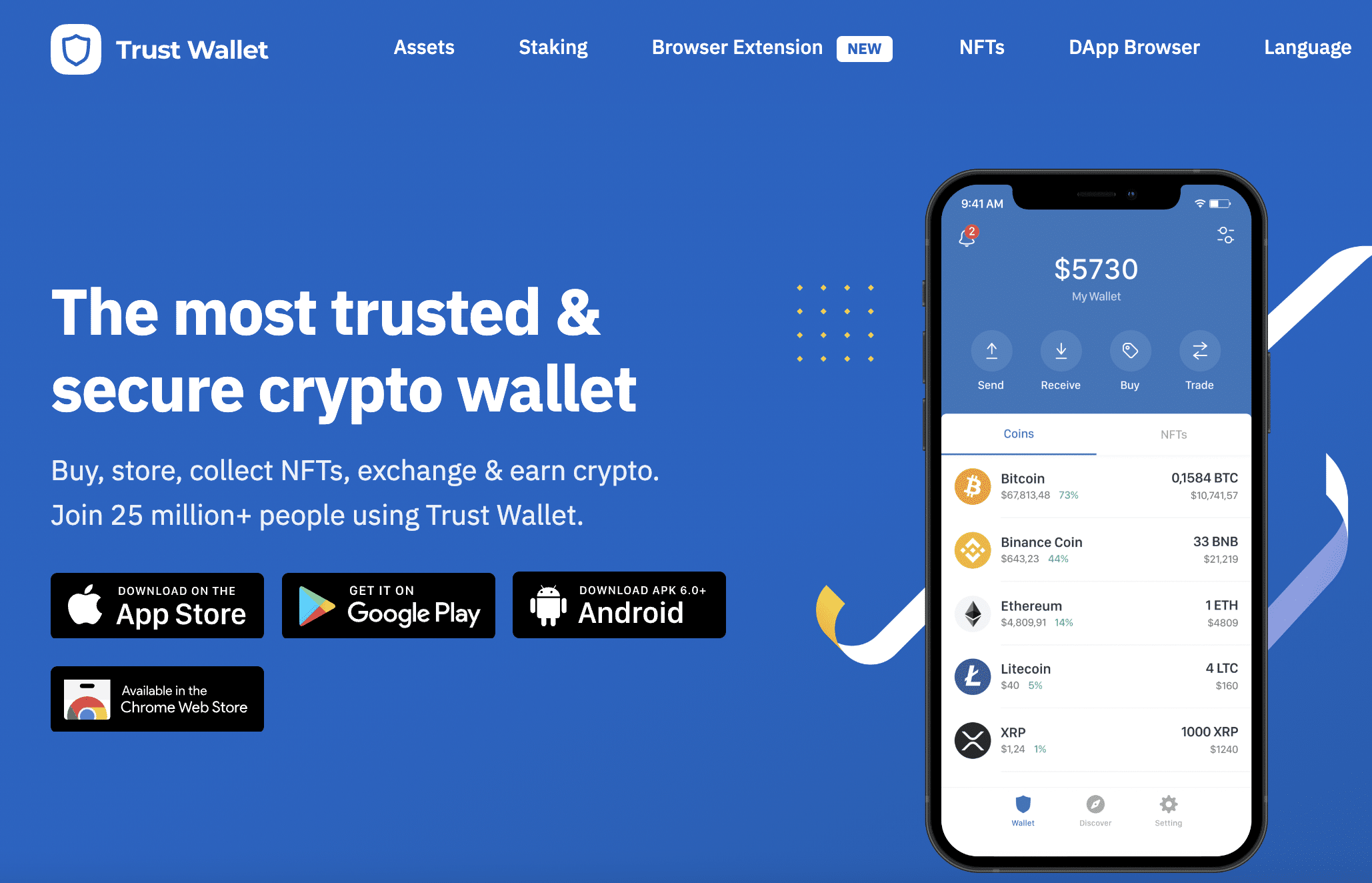 Best Crypto Wallet for Web3, NFTs and DeFi | Trust