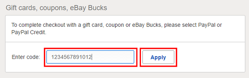 How to Redeem an eBay Gift Card to Pay for an Item