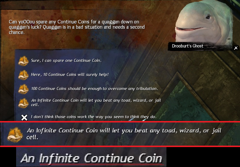 Infinite Continue Coin - Guild Wars 2 Wiki (GW2W)