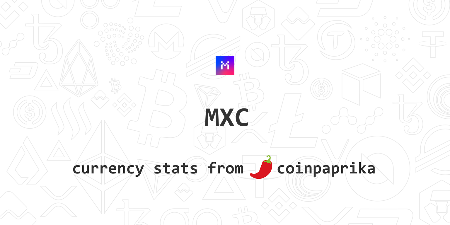 Machine Xchange Coin Price Today - MXC Price Chart & Market Cap | CoinCodex