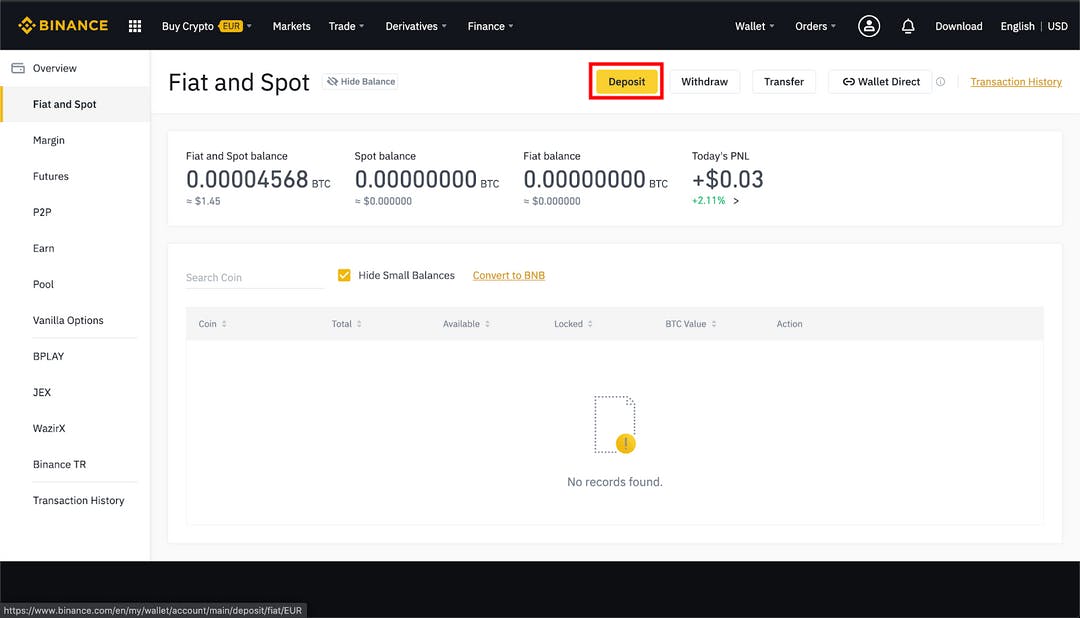 How to Deposit Money Into Binance - Dappgrid