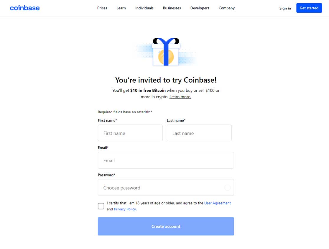 coinbase refer a friend