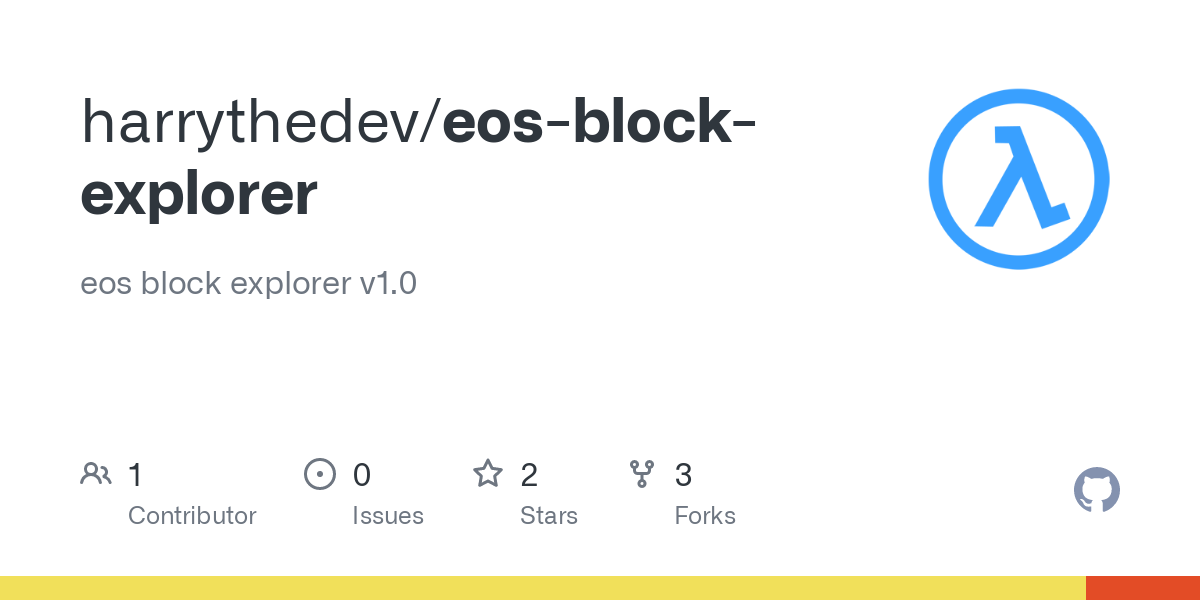 EOS blockchain explorer