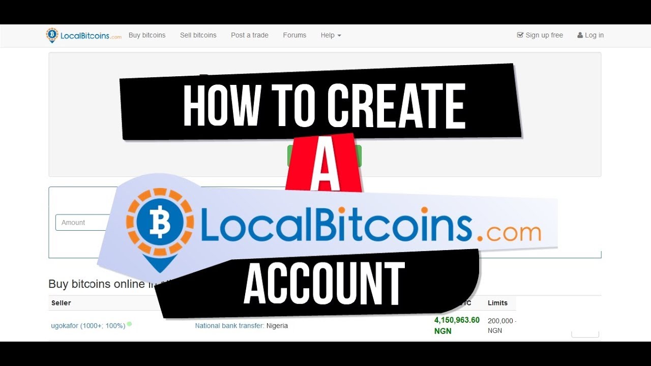 What is LocalBitcoins and How do I Sign Up? - helpbitcoin.fun