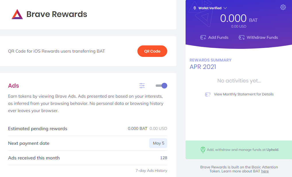 Claim your Brave Rewards (BAT) through ZebPay! : ZebPay