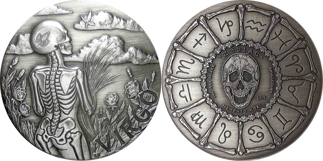 Memento Mori - Memento Vivere Reminder Silver Coin | Shire Post Mint