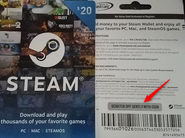 Redeem a Steam Gift Card or Wallet Code