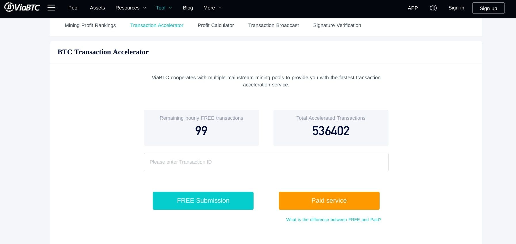 Transaction accelerator - Bitcoin Wiki