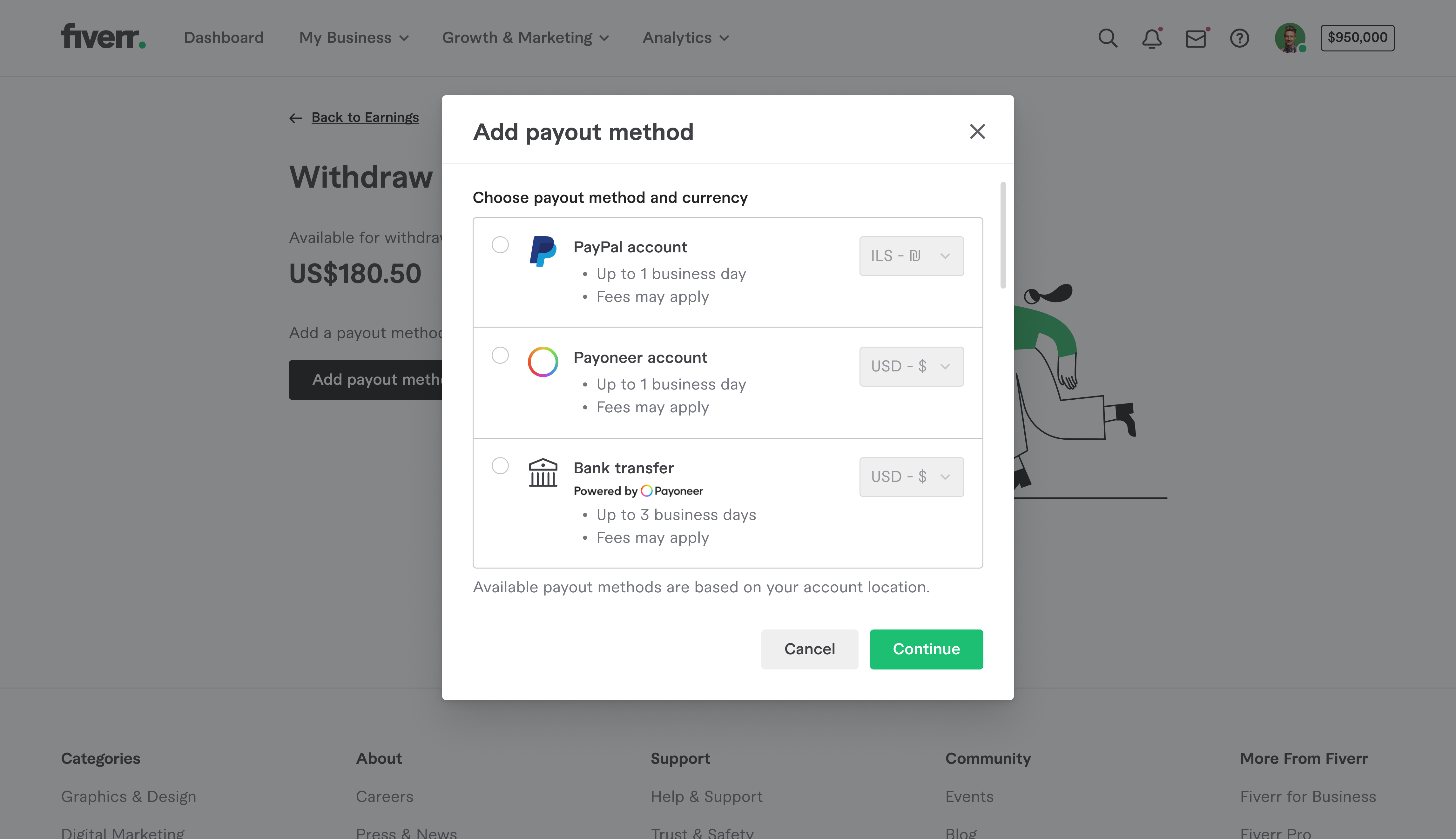 3 Ways to Withdraw Money from Fiverr: Cost Free - MohsinZox