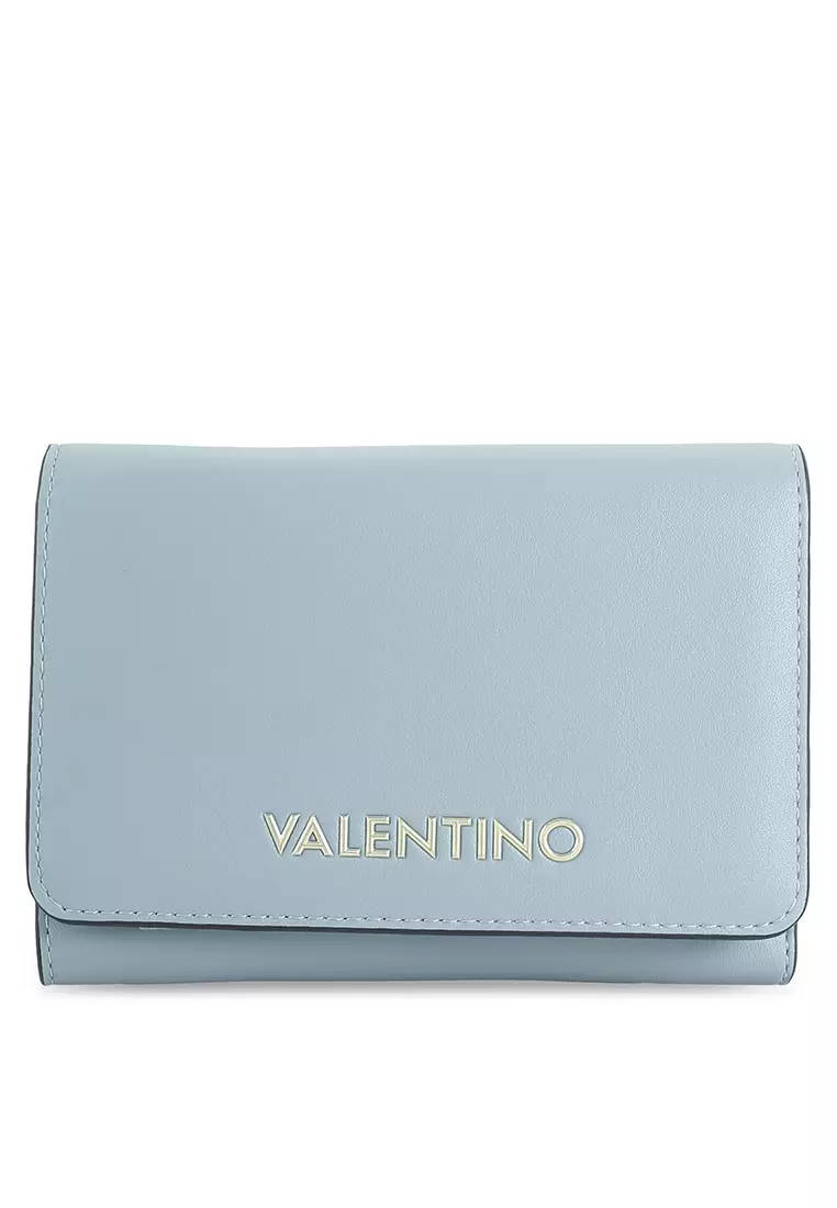 Light Blue Snap Button Mini Short Wallet - CHARLES & KEITH GR