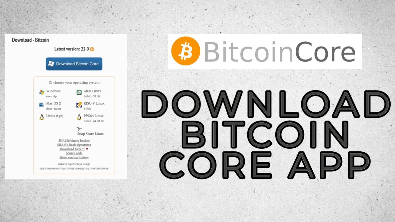 BITCOIN CORE v Download BTC Wallet & Blockchain