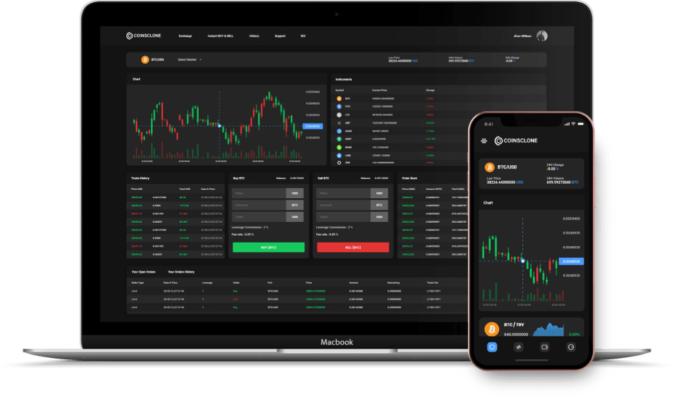 Exchange software - Cryptocurrency exchange software development