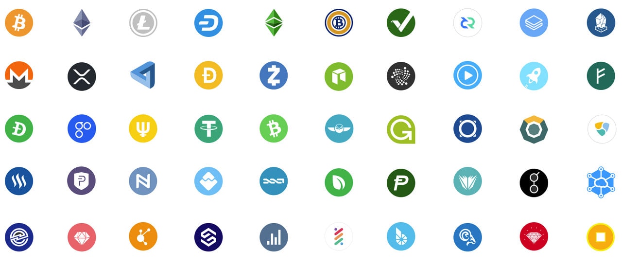 Top 10 cryptocurrencies