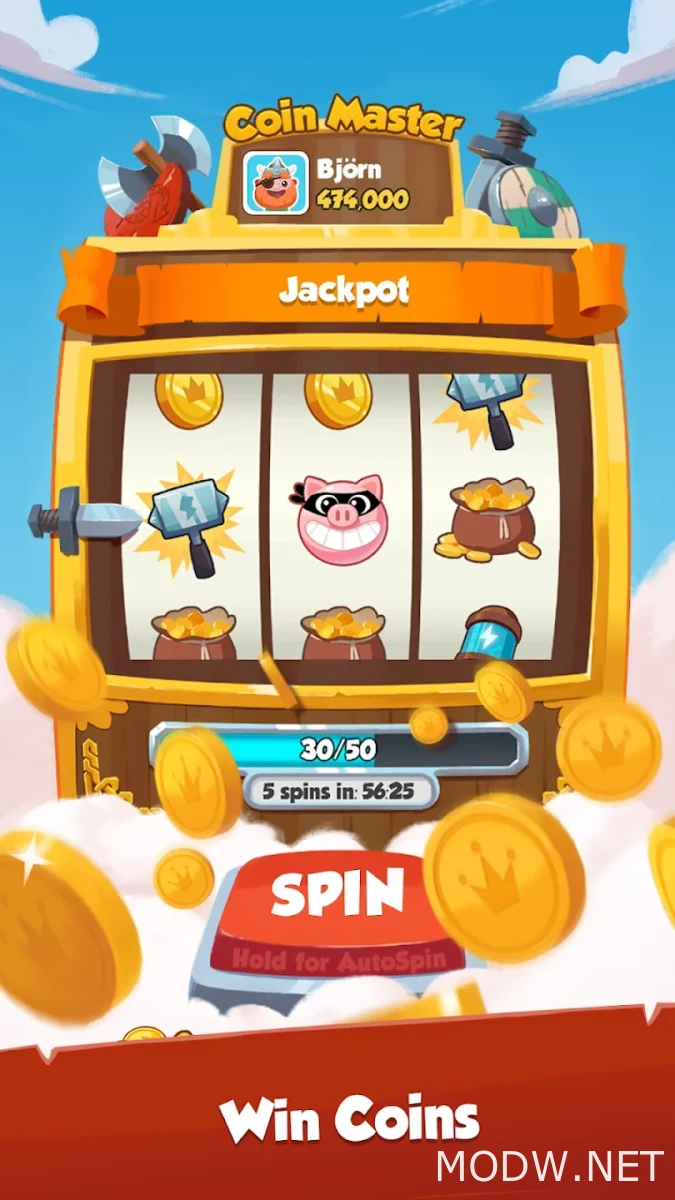 Coin Master v ((Unlocked,Mod Menu)) APK Download.