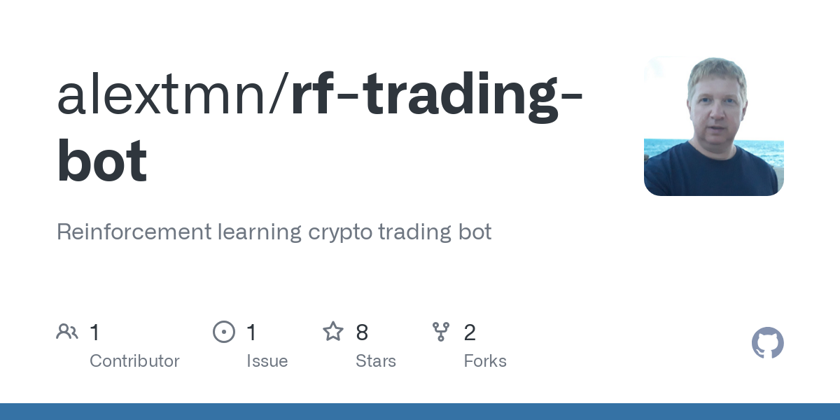 GitHub - alextmn/rf-trading-bot: Reinforcement learning crypto trading bot