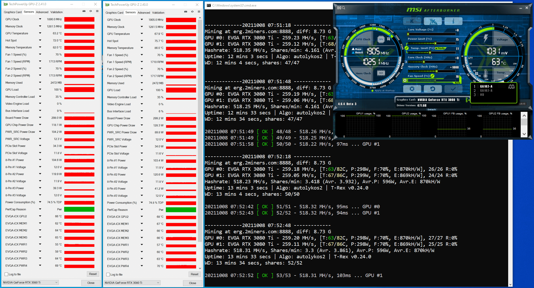 ⛏ NVIDIA RTX Ti Mining Performance and Hashrate | Kryptex