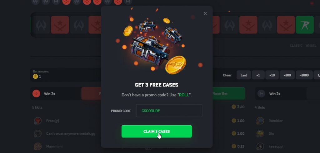 CSGORoll Code 