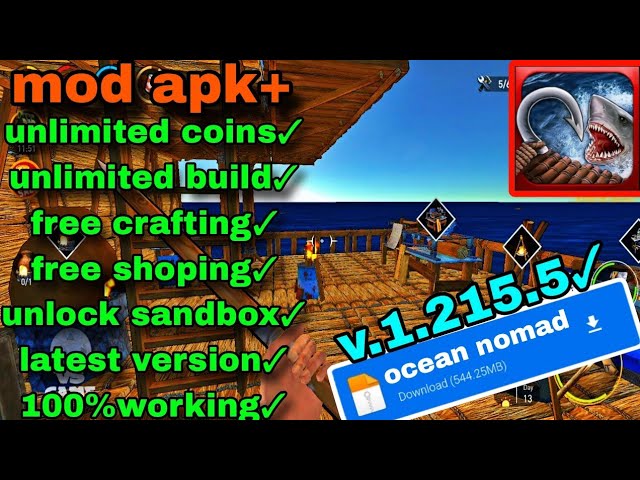 Raft Survival: Ocean Nomad MOD APK v (Unlimited Coins) - Jojoy