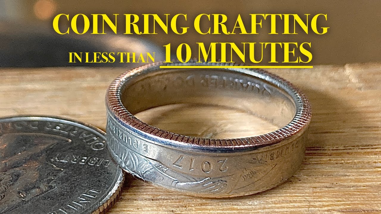 How to Make a Coin Ring in 2 Minutes / The Beading Gem