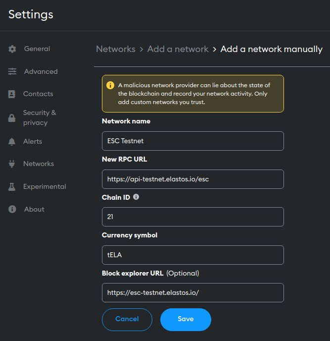 AirDAO Testnet: RPC and Chain Settings | thirdweb