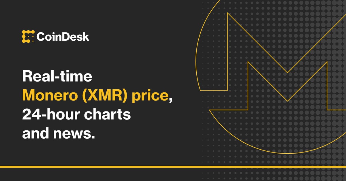 Monero Price | XMR Price Index and Live Chart - CoinDesk