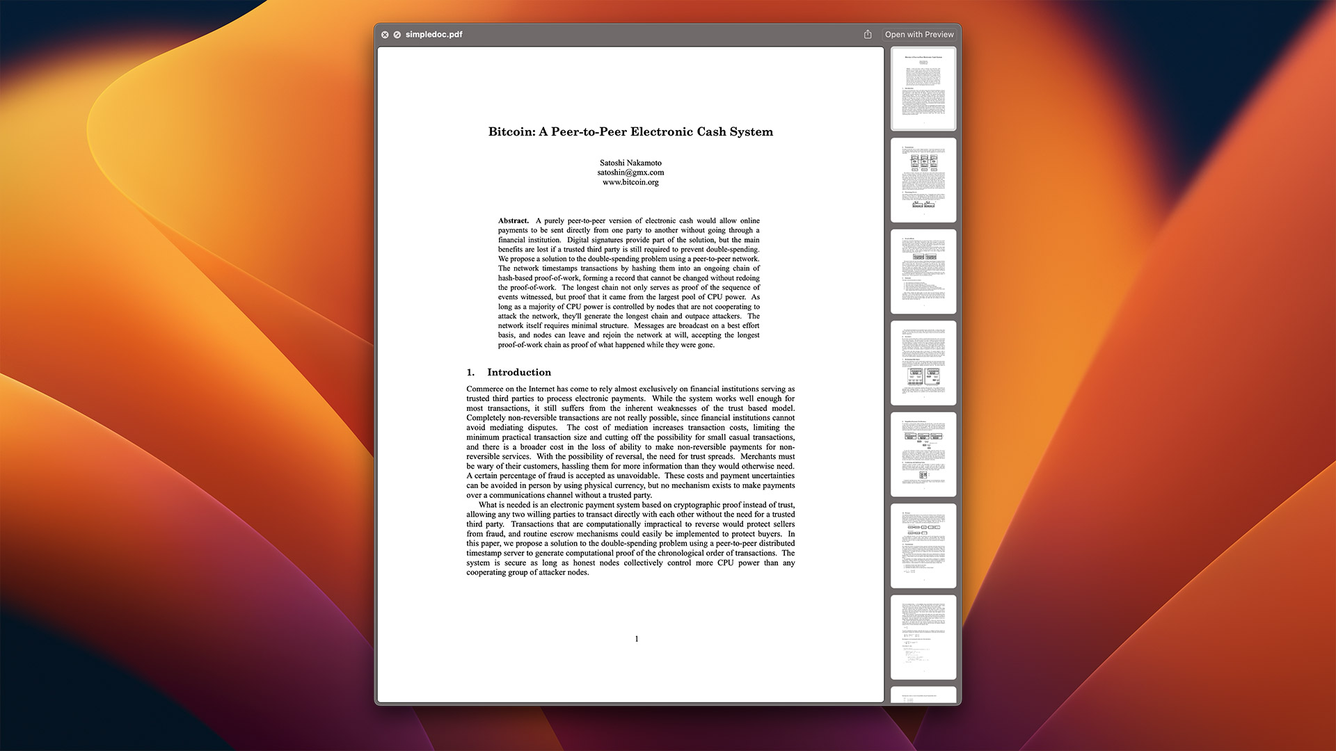 The Bitcoin white paper is hidden on your Mac – Hoxton Macs