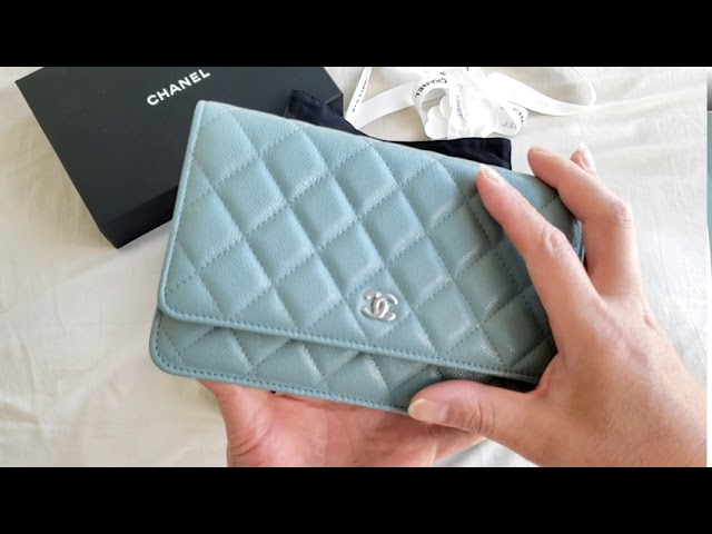 Chanel Blue Caviar Wallet on Chain (WOC) Q6B03E0FBB | WGACA