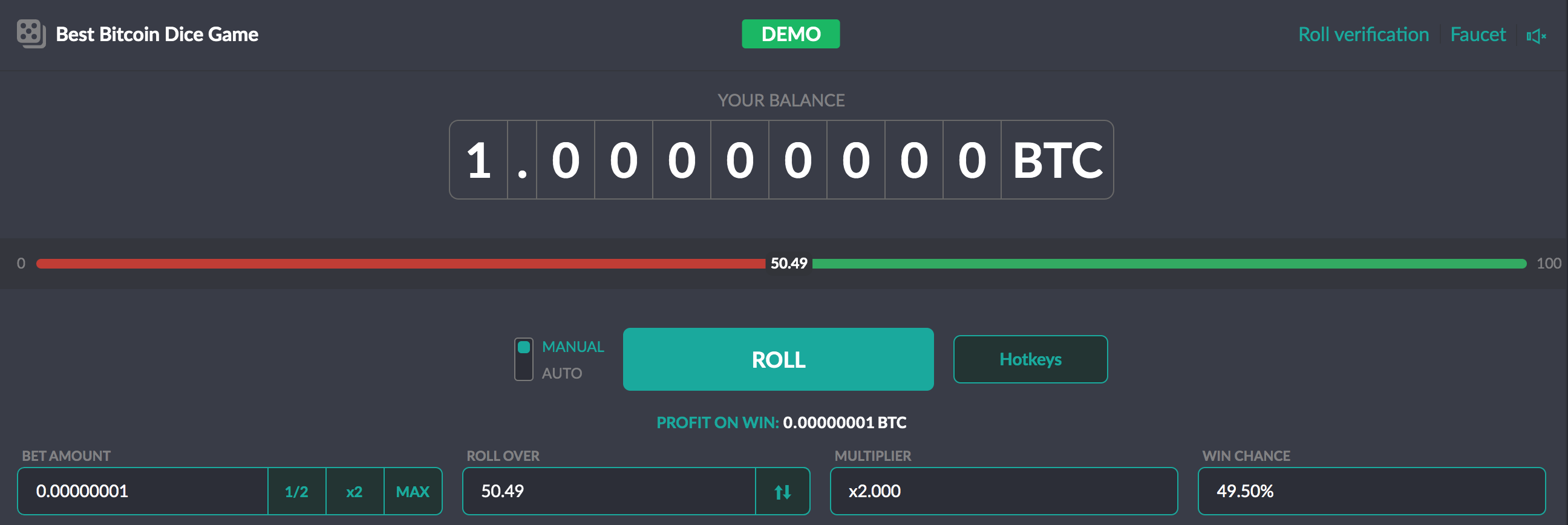 Sicodice: Bitcoin Dice Gambling with Bonus and Faucet.