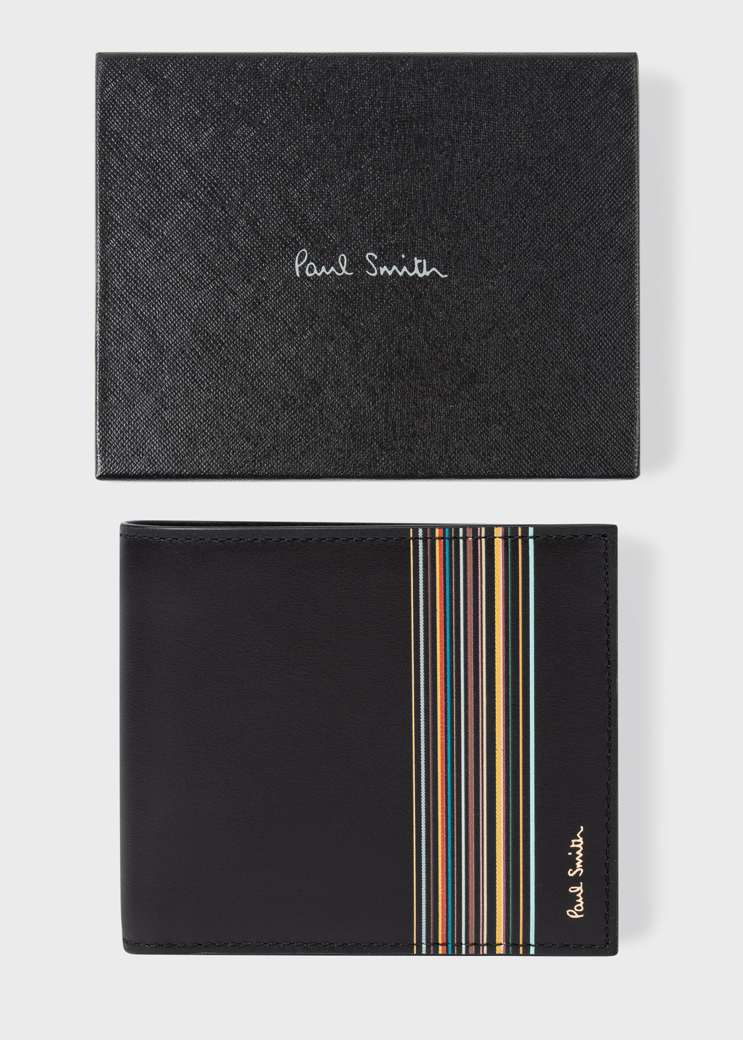 Dark Blue 'Signature Stripe' Interior Credit Card Wallet